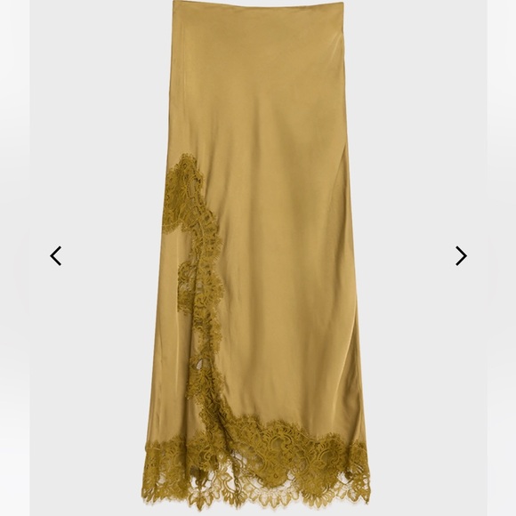 A.L.C. Satin and Lace midi Skirt - Picture 2 of 4